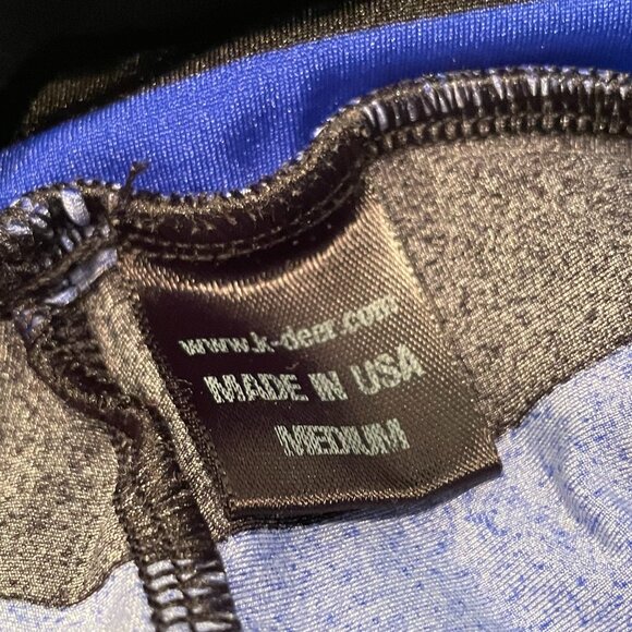 K-DEER Ombre Sneaker Length Haute Yoga Leggings – Alexis Signature Stripe RARE - Picture 5 of 5